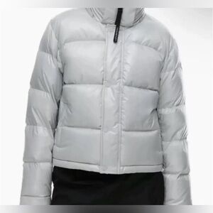 Aritiza Pearl Grey Super Puff Shorty